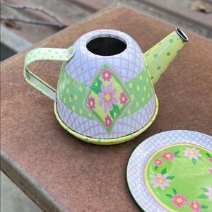 Schylling Floral Tea Pot and accessories